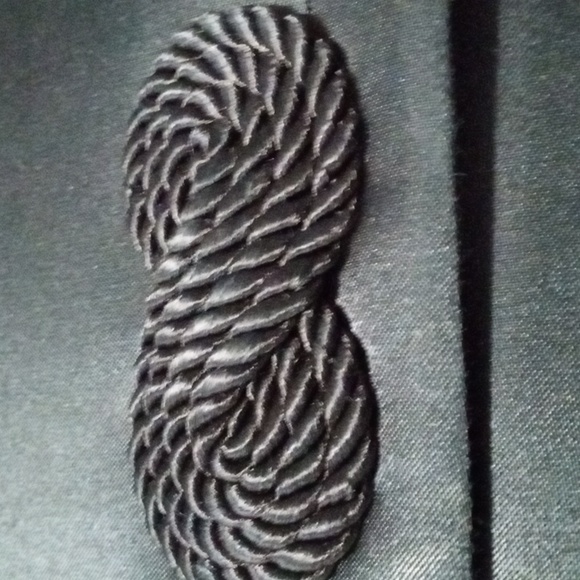 Black Satin La Regale Clutch/Crossbody/Shoulder purse - Picture 4 of 10